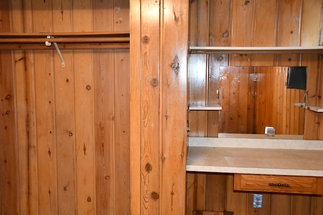 308 Maple Ave S, Thief River Falls, MN 56701 - detailed view of wood walls