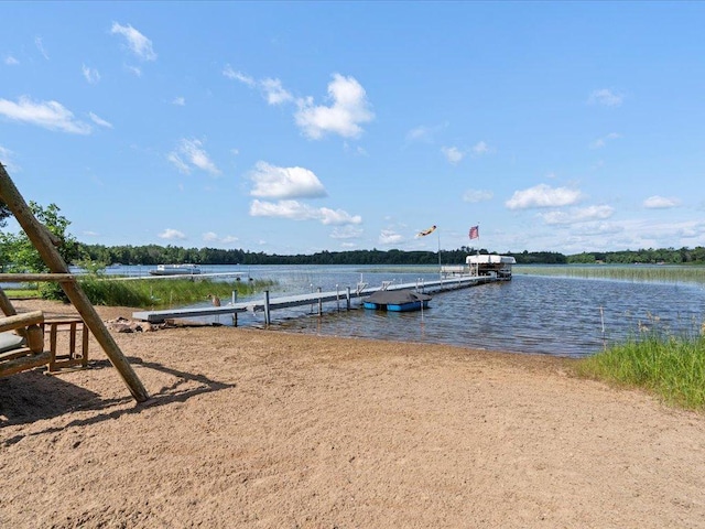 26803 Pelican Beach Rd, Merrifield, MN 56465 - dock area with a water view