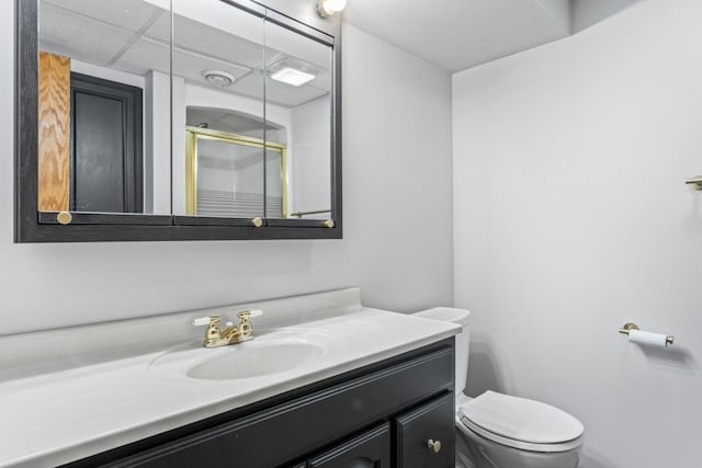 2100 10th St SW, Austin, MN 55912 - bathroom featuring a shower stall and vanity