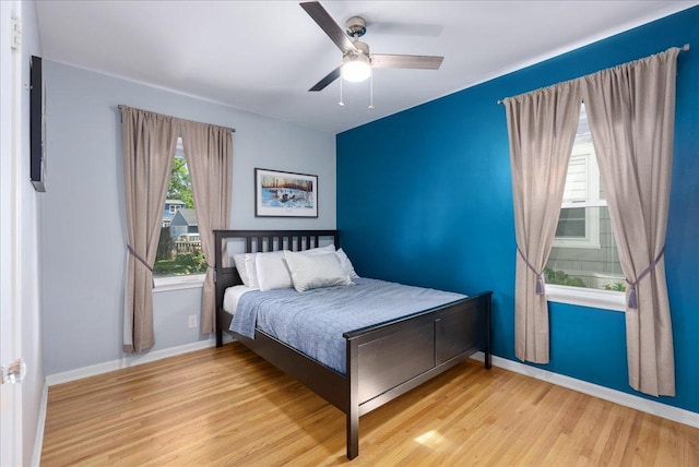 1331 Scheffer Ave, Saint Paul, MN 55116 - bedroom with wood finished floors and ceiling fan