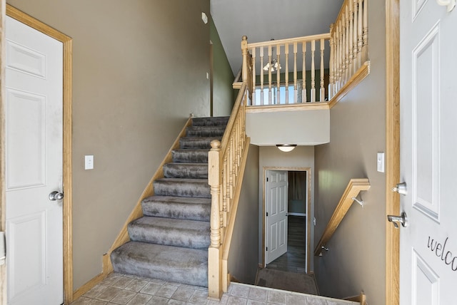 30354 118th St, Baldwin Twp, MN 55371 - stairs featuring baseboards