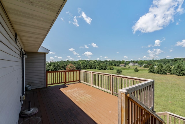 30354 118th St, Baldwin Twp, MN 55371 - wooden deck with a lawn