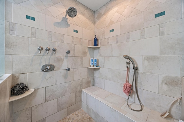 36773 Rose Lake Rd, Hobart Twp, MN 56544 - bathroom with a tile shower