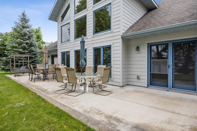 36773 Rose Lake Rd, Hobart Twp, MN 56544 - view of patio / terrace featuring outdoor dining area
