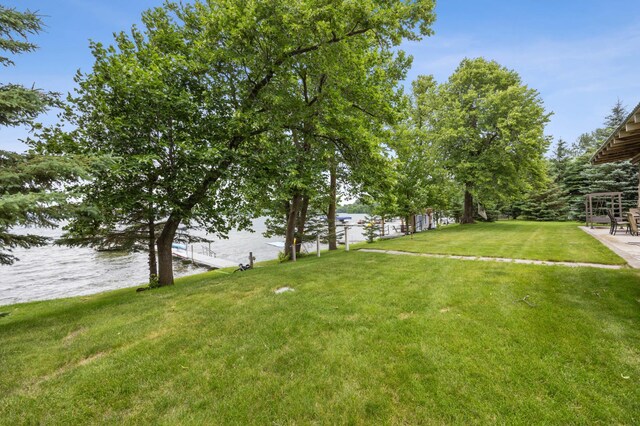 36773 Rose Lake Rd, Hobart Twp, MN 56544 - view of grassy yard with a water view