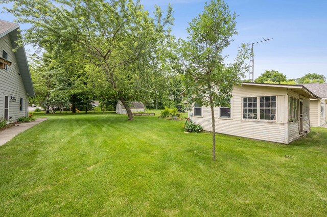 36773 Rose Lake Rd, Hobart Twp, MN 56544 - view of grassy yard featuring an outdoor structure
