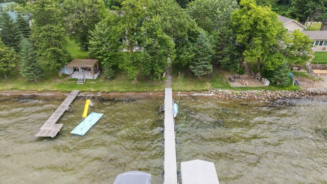 36773 Rose Lake Rd, Hobart Twp, MN 56544 - dock with a water view