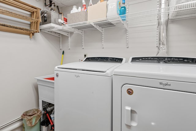 3599 210th St E, Vermillion Twp, MN 55024 - laundry area with washer and clothes dryer