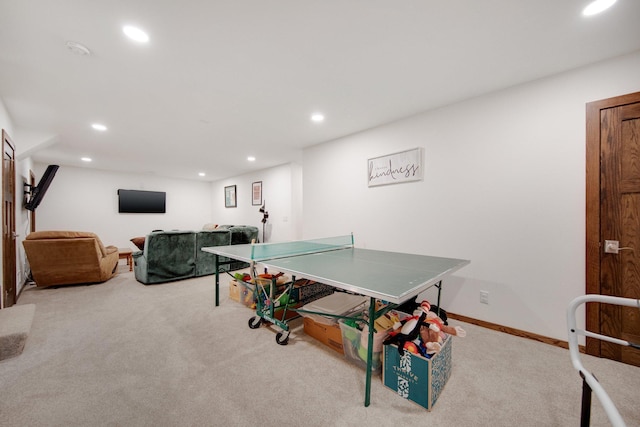 18465 Lake Ln, Chengwatana Twp, MN 55063 - playroom with recessed lighting and carpet flooring