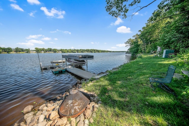 18465 Lake Ln, Chengwatana Twp, MN 55063 - dock with a water view