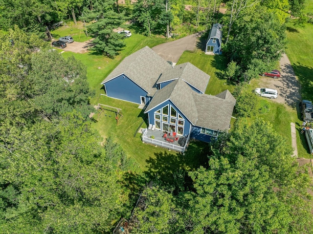 18465 Lake Ln, Chengwatana Twp, MN 55063 - aerial view of property and surrounding area