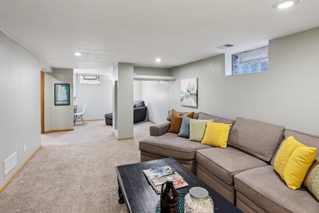 3212 Kentucky Ave S, Saint Louis Park, MN 55426 - living room with light carpet and recessed lighting