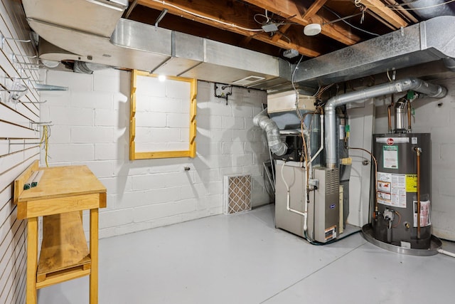 3212 Kentucky Ave S, Saint Louis Park, MN 55426 - unfinished basement with gas water heater and heating unit