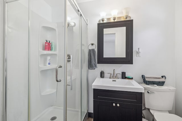 2715 90th Ln NE, Blaine, MN 55449 - full bath featuring a shower stall and vanity