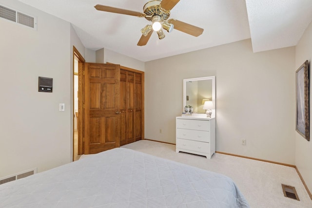 10910 38th Ave N, Plymouth, MN 55441 - bedroom featuring light colored carpet and ceiling fan