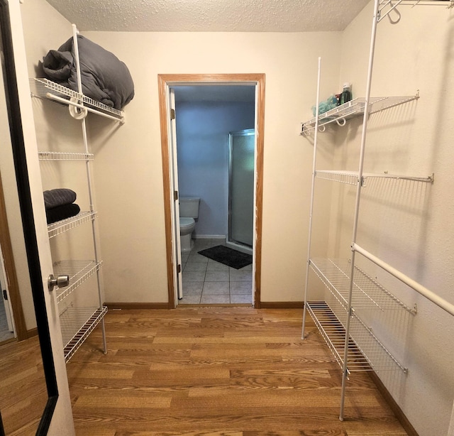 17544 366th St, Bagley, MN 56621 - spacious closet featuring wood finished floors
