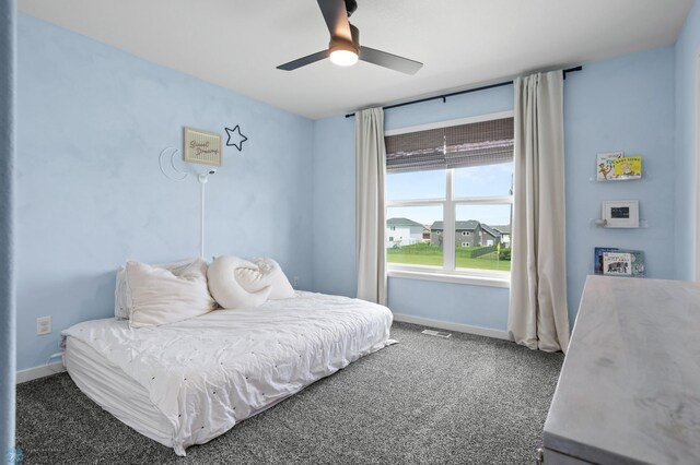 1030 Albert Dr W, West Fargo, ND 58078 - bedroom featuring carpet and ceiling fan