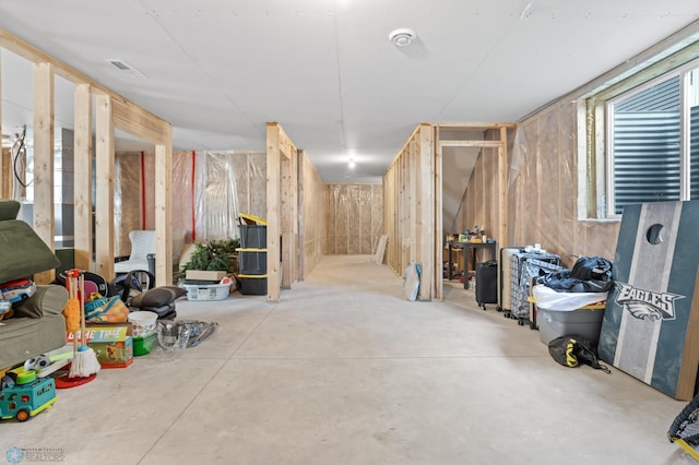 1030 Albert Dr W, West Fargo, ND 58078 - basement featuring wooden walls