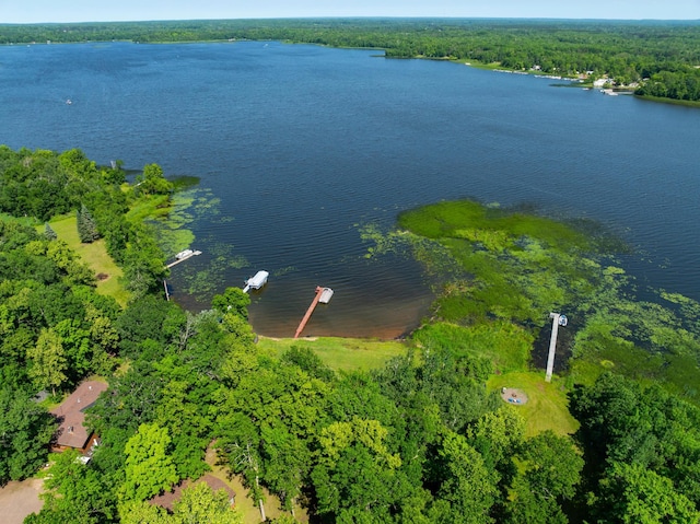 90162 Shady Oak Ln, Kerrick Twp, MN 55756 - drone / aerial view of a nearby body of water and a heavily wooded area