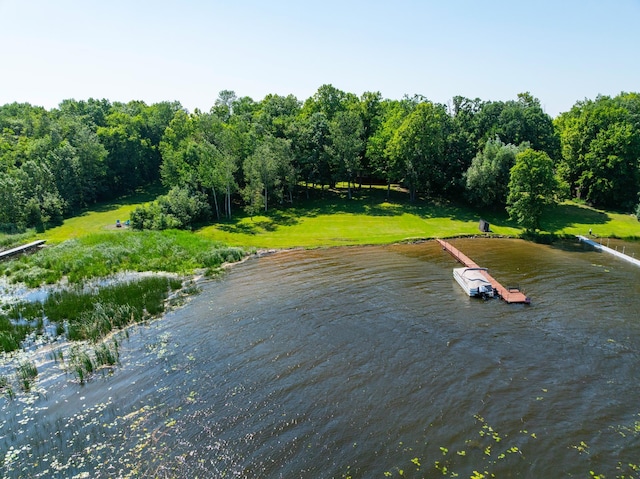 90162 Shady Oak Ln, Kerrick Twp, MN 55756 - water view featuring a floating dock