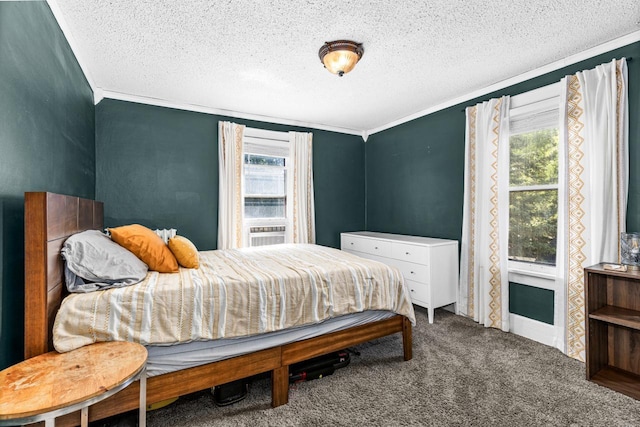 41 9th St, Cloquet, MN 55720 - carpeted bedroom with a textured ceiling and crown molding