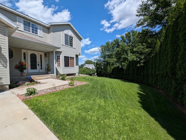 3417 42nd St NW, Rochester, MN 55901 - view of green lawn featuring a porch