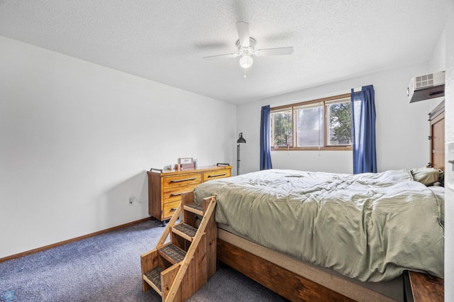 2350 20th Ave S, Fargo, ND 58103 - bedroom with carpet flooring, a textured ceiling, and ceiling fan