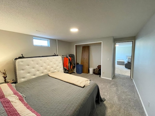 402 Range Rd, Springfield, MN 56087 - carpeted bedroom with a closet and a textured ceiling