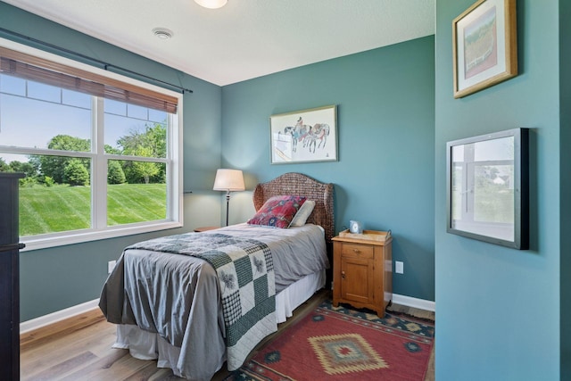 1101 Fabel Ln, Waconia, MN 55387 - bedroom with baseboards and wood finished floors