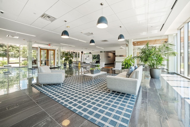 8151 33rd Ave S Unit 201, Bloomington, MN 55425 - community lobby with expansive windows and a security system