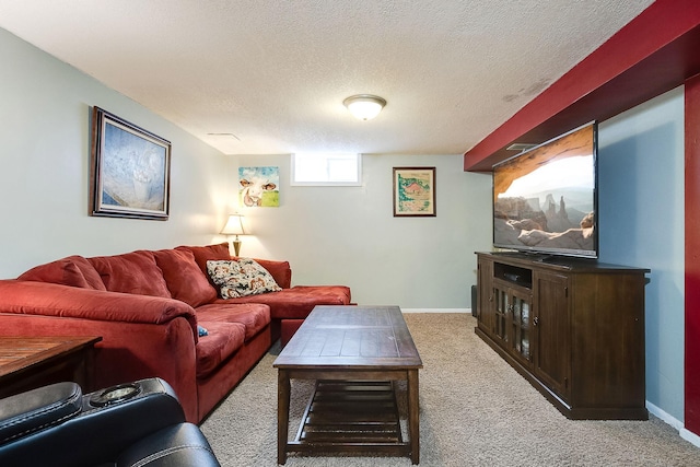 2074 Mcknight Rd N, North Saint Paul, MN 55109 - living area with light carpet and a textured ceiling