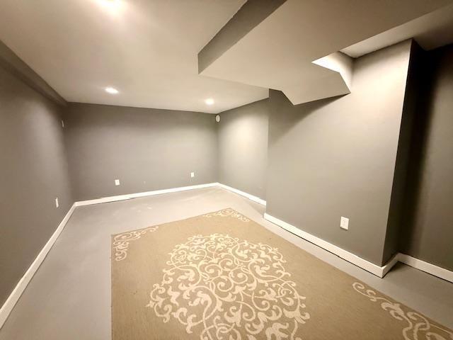 713 Grove St E, Caledonia, MN 55921 - finished basement with recessed lighting and baseboards