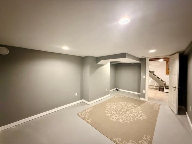 713 Grove St E, Caledonia, MN 55921 - finished basement featuring recessed lighting