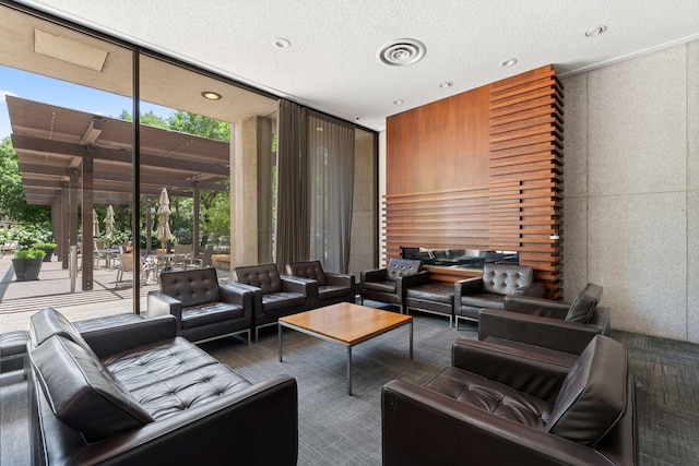 15 1st St Unit A307, Minneapolis, MN 55401 - lobby featuring floor to ceiling windows and a textured ceiling