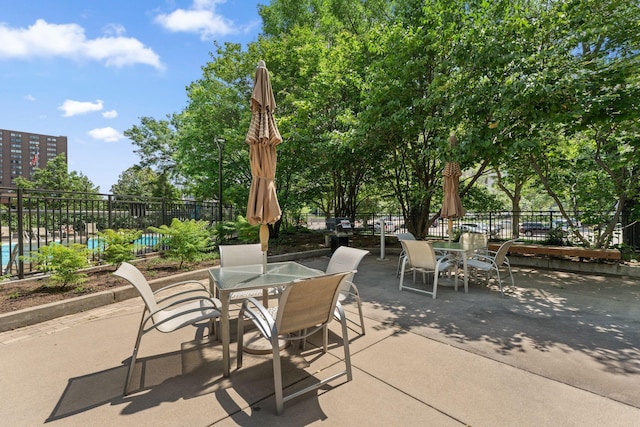 15 1st St Unit A307, Minneapolis, MN 55401 - view of patio / terrace featuring outdoor dining area