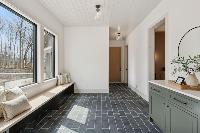 6176 Broadview Ave, Credit River Twp, MN 55372 - interior space with healthy amount of natural light and wooden ceiling