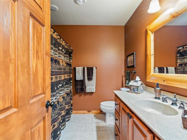 13598 Ox Cove Trl, Crosslake, MN 56442 - full bath with vanity and tile patterned floors