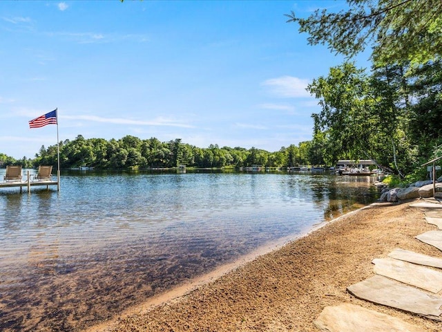 13598 Ox Cove Trl, Crosslake, MN 56442 - water view featuring a forest