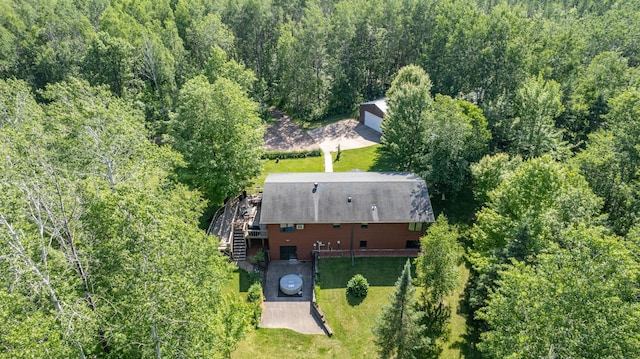 589 Seboe Rd, Wrenshall Twp, MN 55797 - aerial view of property and surrounding area with a forest