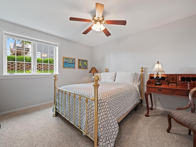 27842 Prairie Rose Rd, Elbow Lake, MN 56531 - carpeted bedroom with baseboards and a ceiling fan
