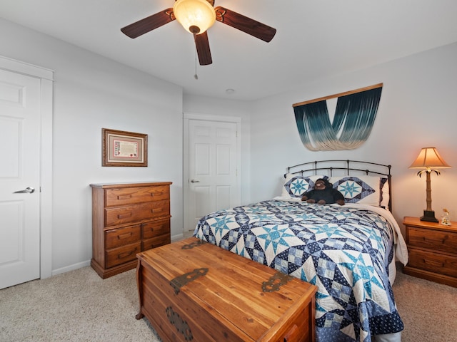 27842 Prairie Rose Rd, Elbow Lake, MN 56531 - bedroom featuring light carpet and ceiling fan