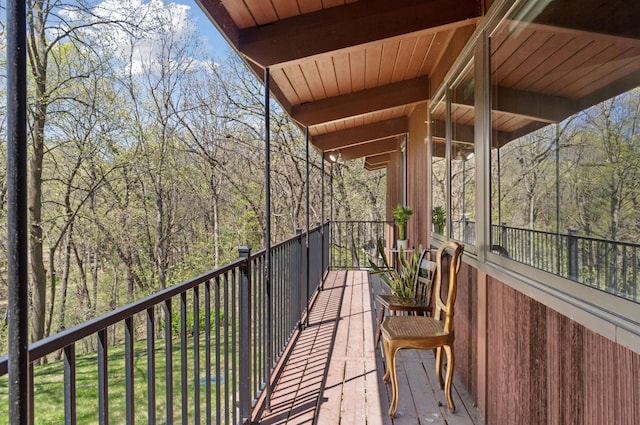 11 Eagle Ridge Rd, North Oaks, MN 55127 - balcony with a forest view