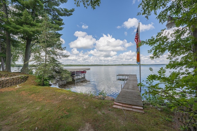 3925 Plainview Dr NW, Hackensack, MN 56452 - dock area with a water view