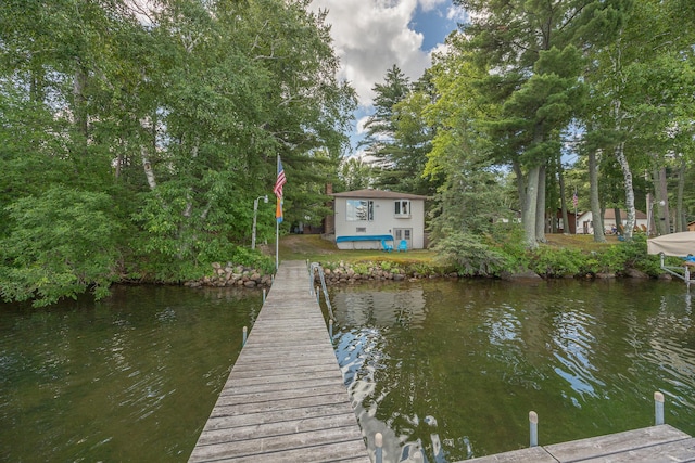 3925 Plainview Dr NW, Hackensack, MN 56452 - dock featuring a water view