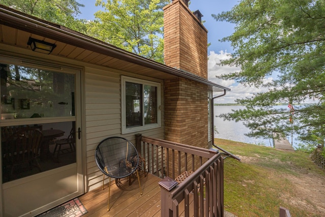 3925 Plainview Dr NW, Hackensack, MN 56452 - deck featuring a water view