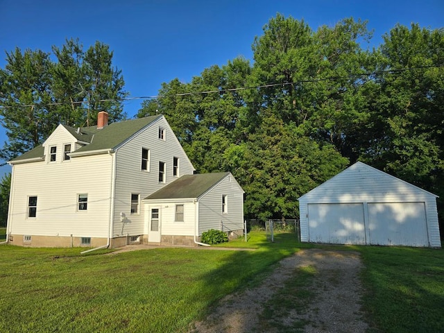 36789 State Highway 22, New Sweden Twp, MN 56082 - view of property exterior featuring an outdoor structure and a garage