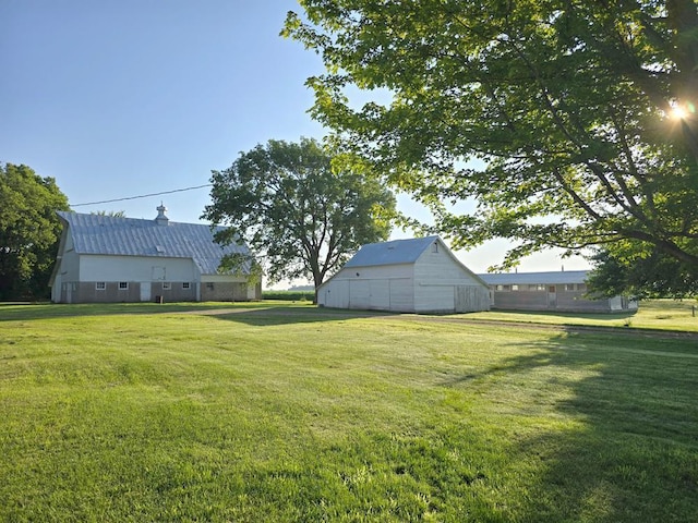 36789 State Highway 22, New Sweden Twp, MN 56082 - view of green lawn featuring an outdoor structure
