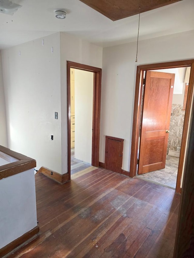 36789 State Highway 22, New Sweden Twp, MN 56082 - spare room with hardwood / wood-style flooring and a smoke detector