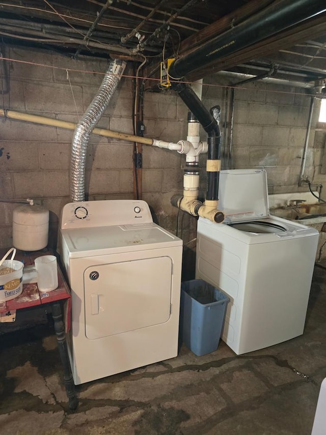 36789 State Highway 22, New Sweden Twp, MN 56082 - laundry room featuring independent washer and dryer