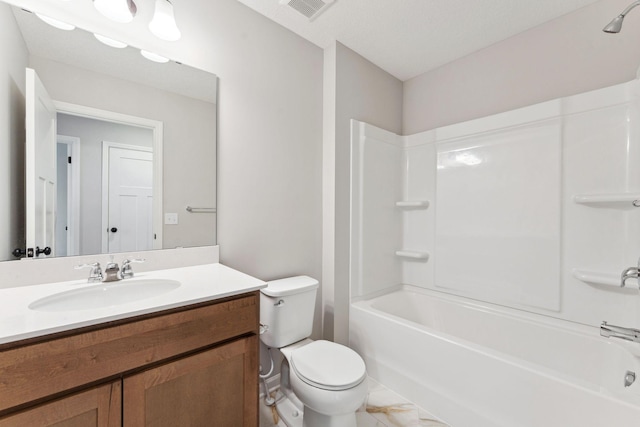 7443 E Ramsey Pkwy NW, Ramsey, MN 55303 - full bath with vanity, shower / bathtub combination, and marble finish flooring